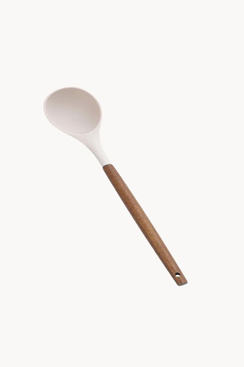 Colher Pratic Chef em Silicone com Cabo em Madeira