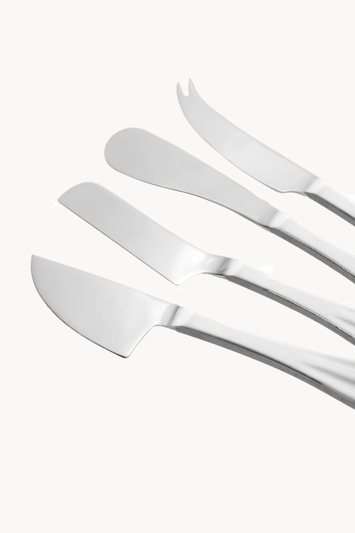 Conjunto de Facas para Queijo em Aço Inox 4 Peças