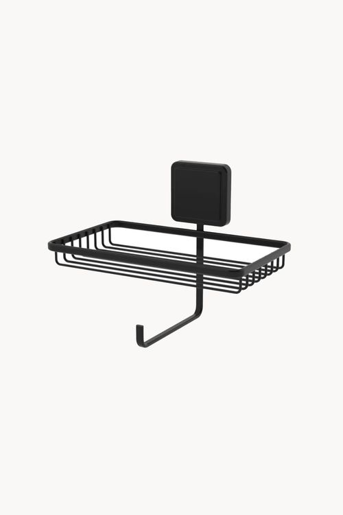 Suporte para Papel Higiênico e Objetos em Aço Inox com Fixação por Adesivo