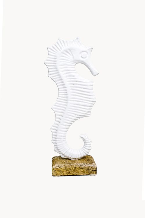 Cavalo Marinho Decorativo em Metal