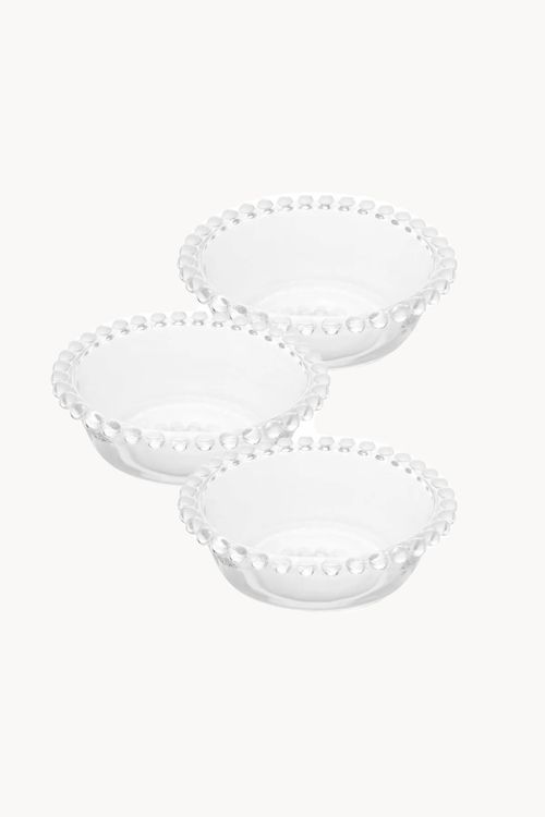 Conjunto de Bowls Pearl em Cristal 3 Peças