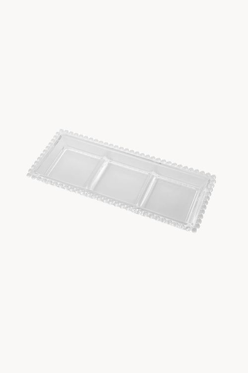 Petisqueira Pearl  com Divisória em Cristal