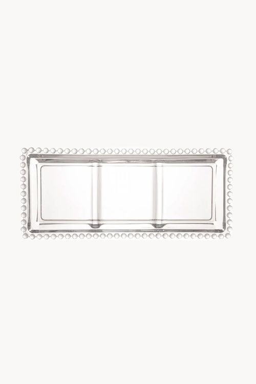 Petisqueira Pearl  com Divisória em Cristal
