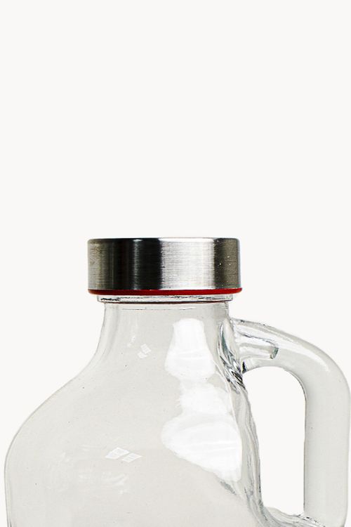 Garrafa em Vidro com Tampa em Aço Inox 1L