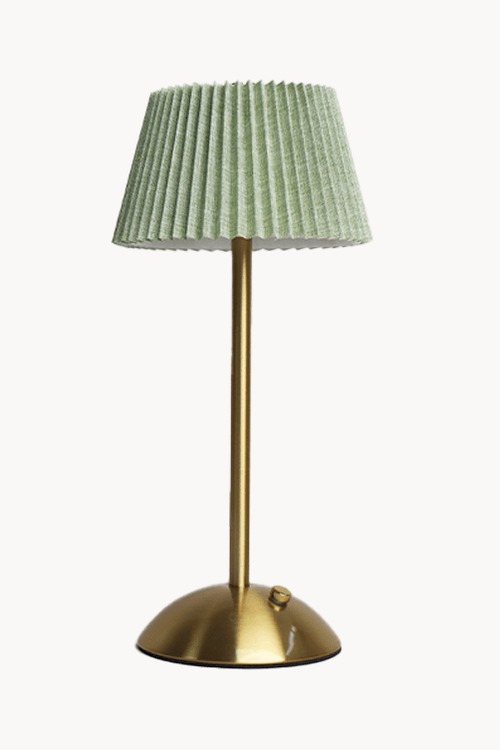 Abajur de Mesa Dourado em Metal