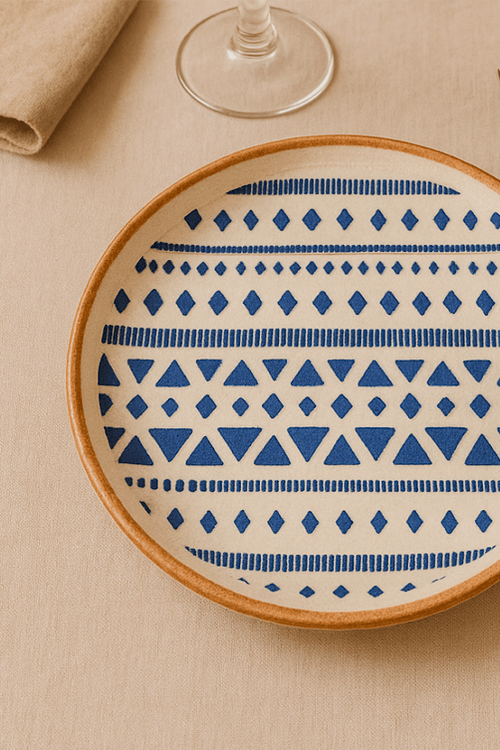 Prato de Sobremesa Coup Stoneware New Asteca