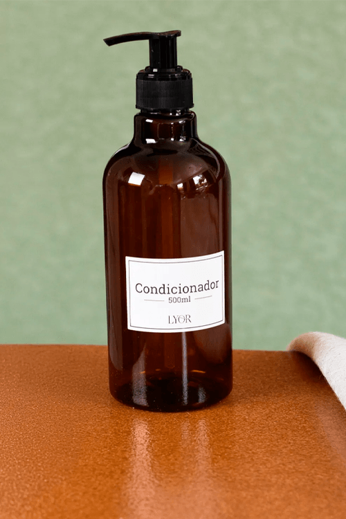 Porta Condicionador de Plástico com Pump Vintage 500ml