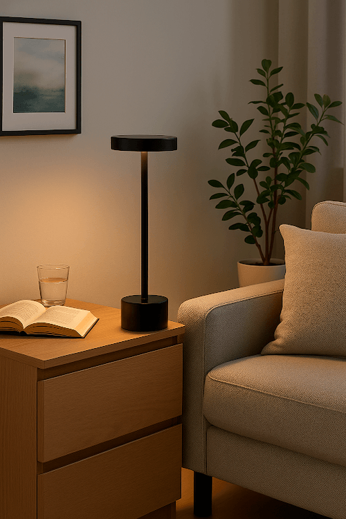 Luminária de Mesa Led Preto