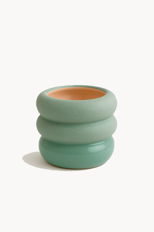 Vaso em Dolamita Texturizado Verde