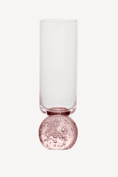 Taça de Champanhe Bubble Pink 250ml