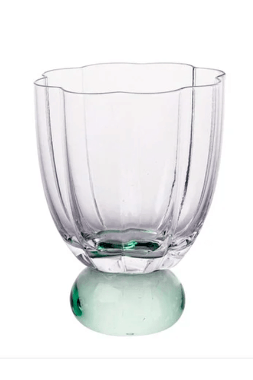 Taça Transparente com Base Verde 250 ml