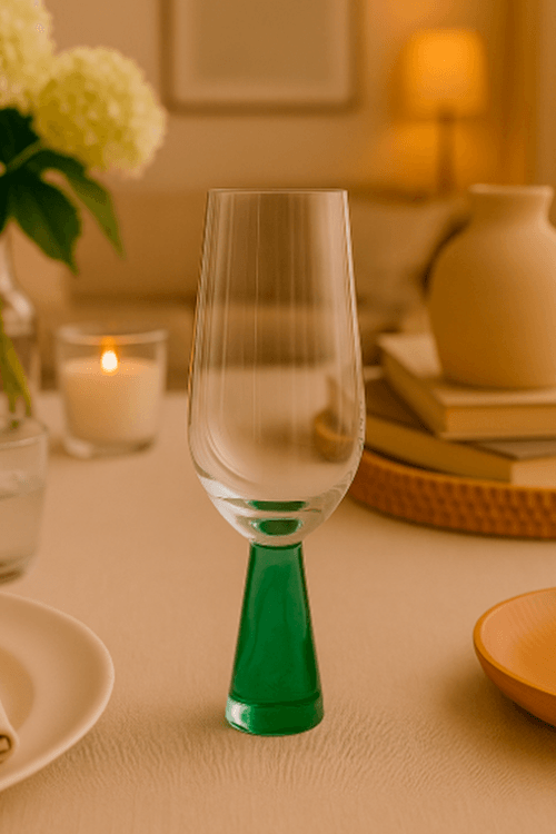 Taça de Champanhe Jade 200ml