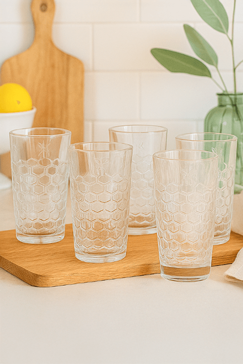 Jogo de 6 copos Long Drink Bee 380 ml
