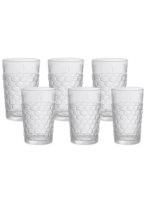 Jogo de 6 copos Long Drink Bee 380 ml