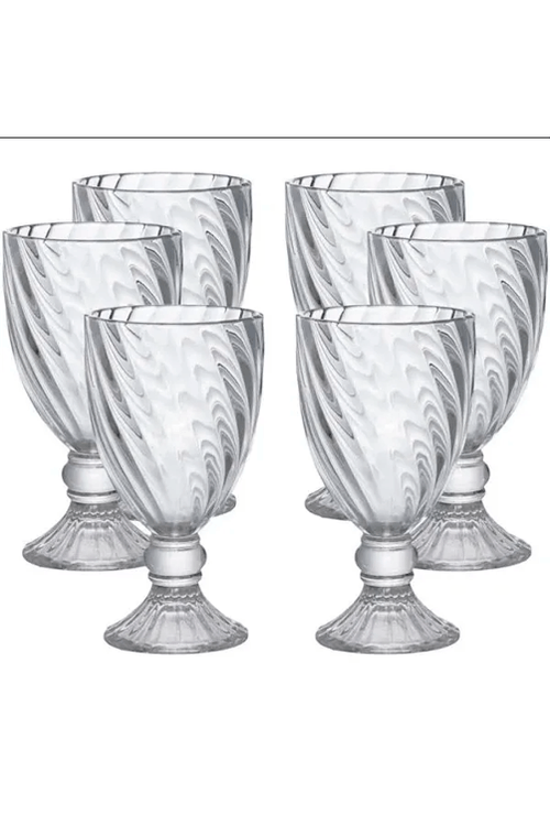 Jogo 6 Taças Água/Vinho Vidro Elysée 325 ml Transparente