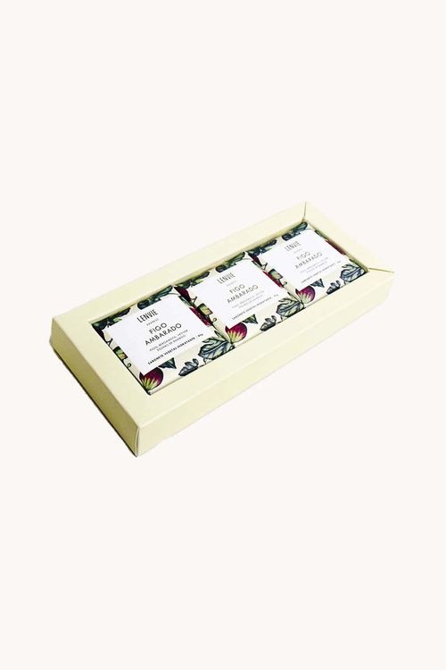 Conjunto de Sabonete Vegetal Figo Ambarado 3 Peças