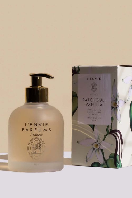 Porta Sabonete Líquido Patchouli Vanilla em Vidro 200ML