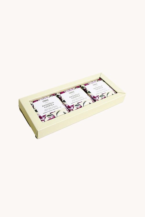 Conjunto de Sabonete Vegetal Magnólia   Pacífica 3 Peças
