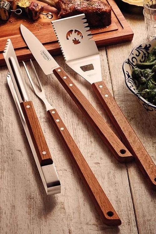Espátula Churrasco Multifuncional em Aço Inox