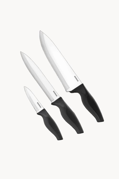 Conjunto de Facas Cross em Aço Inox 3 Peças