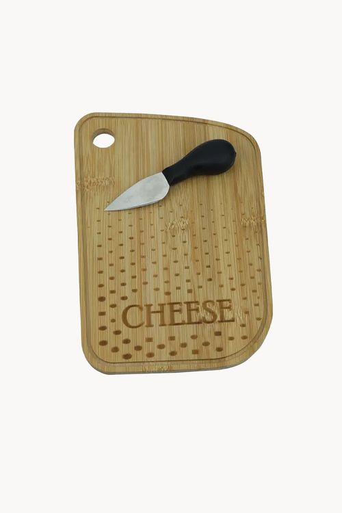 Conjunto para Queijo em Madeira 2 Peças