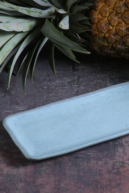 Travessa Retangular Orgânico Breeze em Stoneware