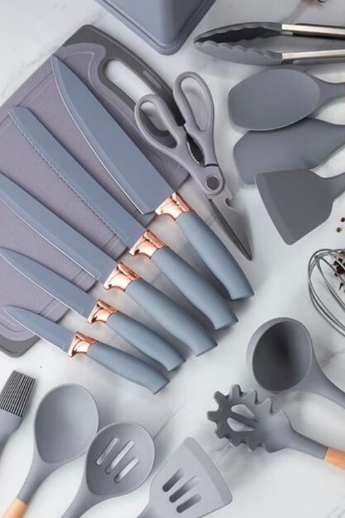Conjunto Utensílios Califórnia 19 Peças em Silicone