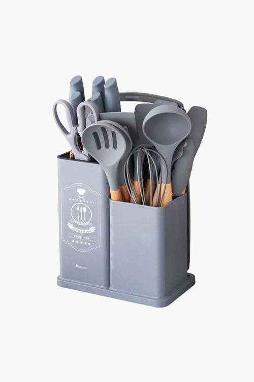 Conjunto Utensílios Califórnia 19 Peças em Silicone