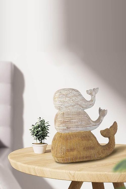 Baleias Decorativa em Resina