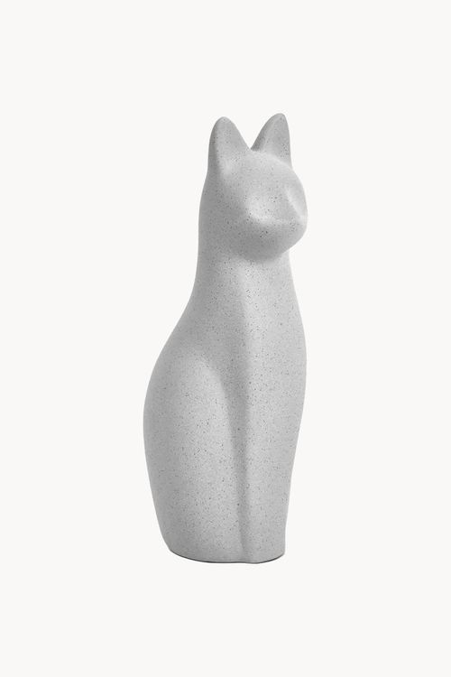 Escultura de Gato em Cerâmica