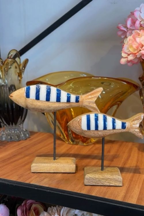 Peixe Decorativo em Madeira