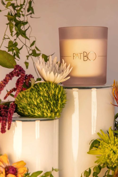 Vela Perfumada Lotus Garden com Suporte em Vidro