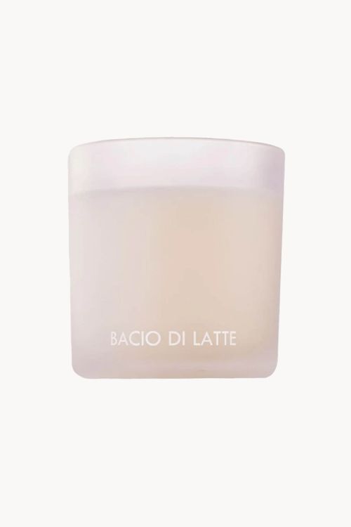 Vela Perfumada Bacio Di Latte com Suporte em Vidro