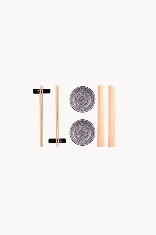 Conjunto de Sushi em Bambu 8 Peças