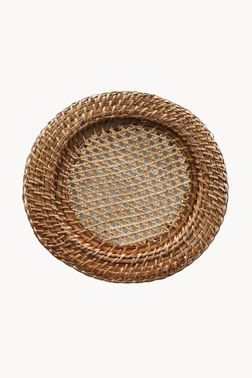 Sousplat Circular em Rattan