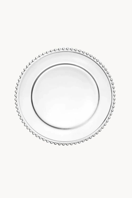 Sousplat em Cristal Pearl