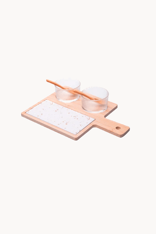 Conjunto de Petisqueiras Terrazo 6 Peças