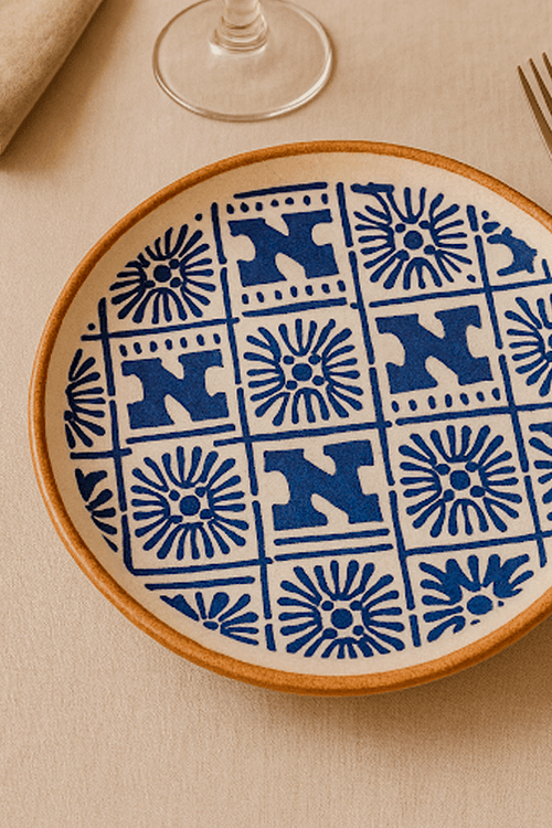 Prato de Sobremesa Coup Stoneware New Asteca