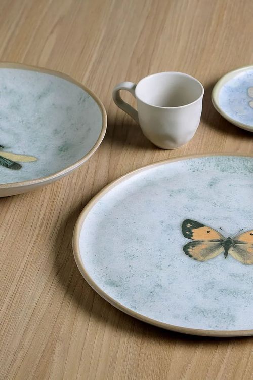 Prato Raso Bio Animalia em Stoneware
