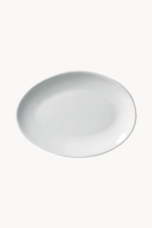 Prato Sobremesa Orgânico New White em Stoneware
