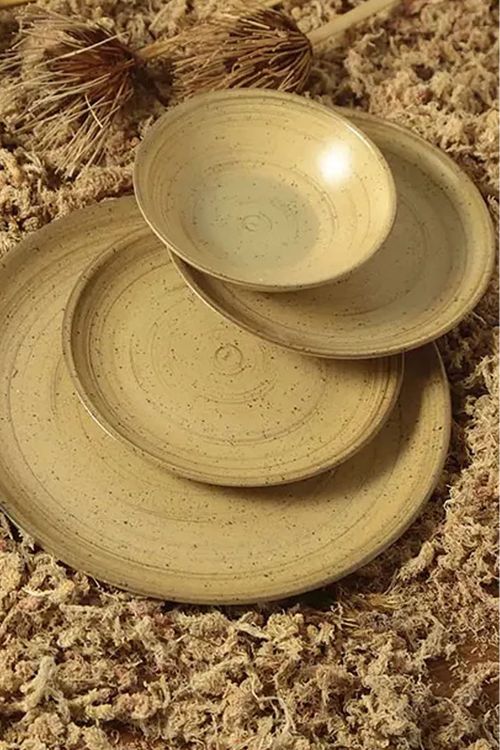 Prato Fundo Coup Kya Sand em Cerâmica