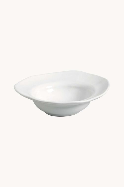 Prato Entrada Orgânico New White em Stoneware