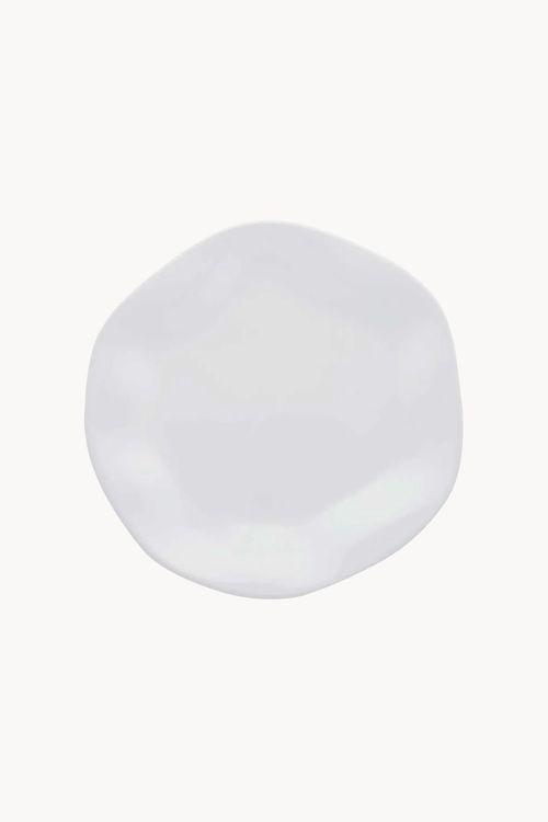 Prato Raso Ryo White em Porcelana