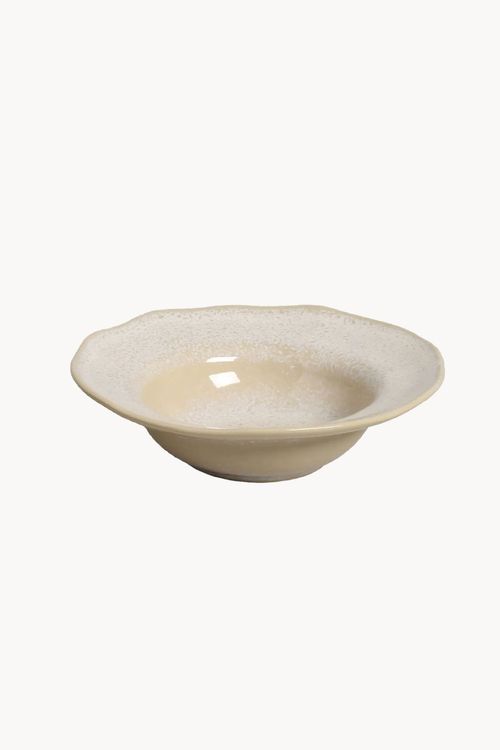 Prato Entrada Orgânico Latte em Stoneware