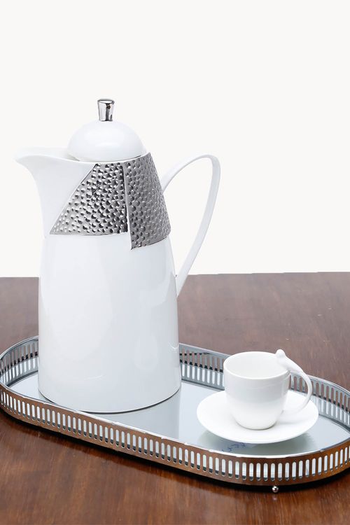 Conjunto de Xicaras de Café Birds em Porcelana  6 Peças 85ml