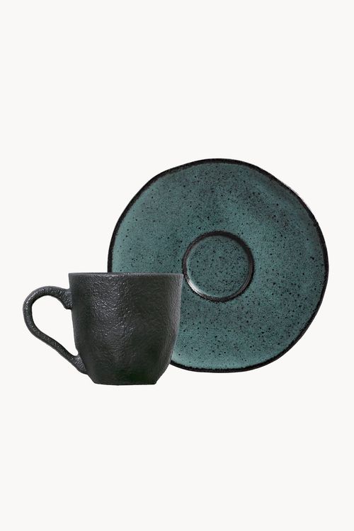 Xícara de Café Orgânico Petroleum em Stoneware 120ml