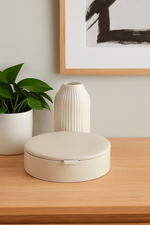 caixa decor bege p 2