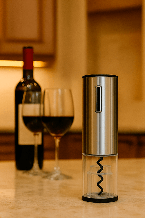 Abridor de Vinho Elétrico em Inox