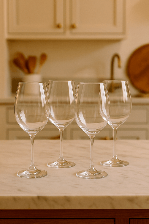 Jogo de tacas Gastro vinho tinto em cristal 450ml