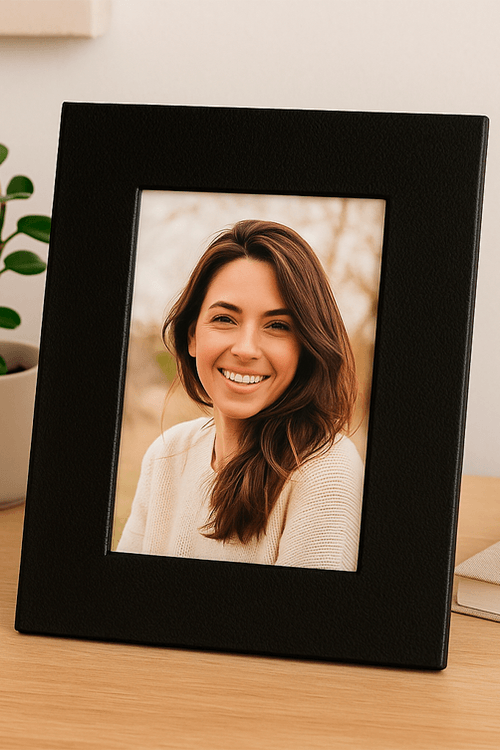 Porta Retrato com Revestimento em PU 15x20